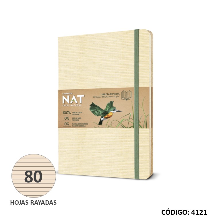 Cuaderno t/d ledesma nat 16x21 x80h