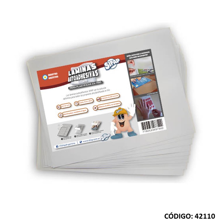 Lamina p/plastificar en frio 37x50