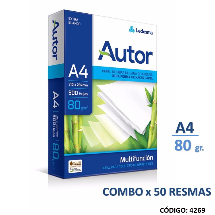 Resma led. autor a4 80 g x "" "" (r4260)