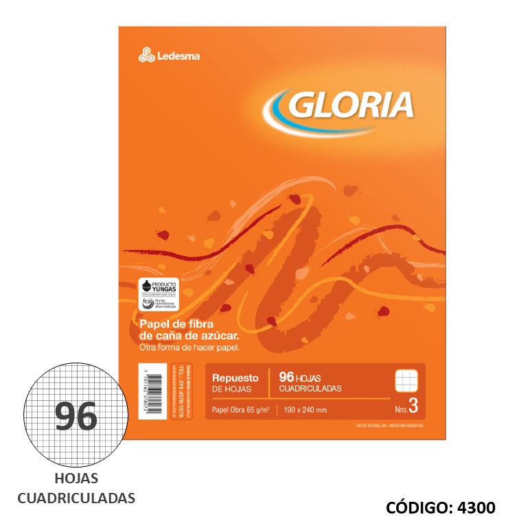 Repuesto n3 gloria x 96h