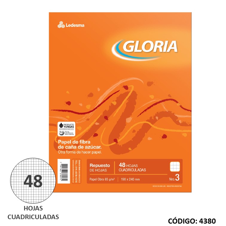 Repuesto n3 gloria x 48h