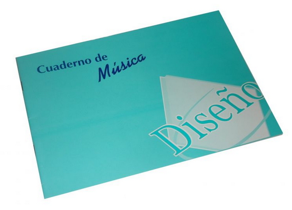 Cuaderno t/b musica diseño x20h