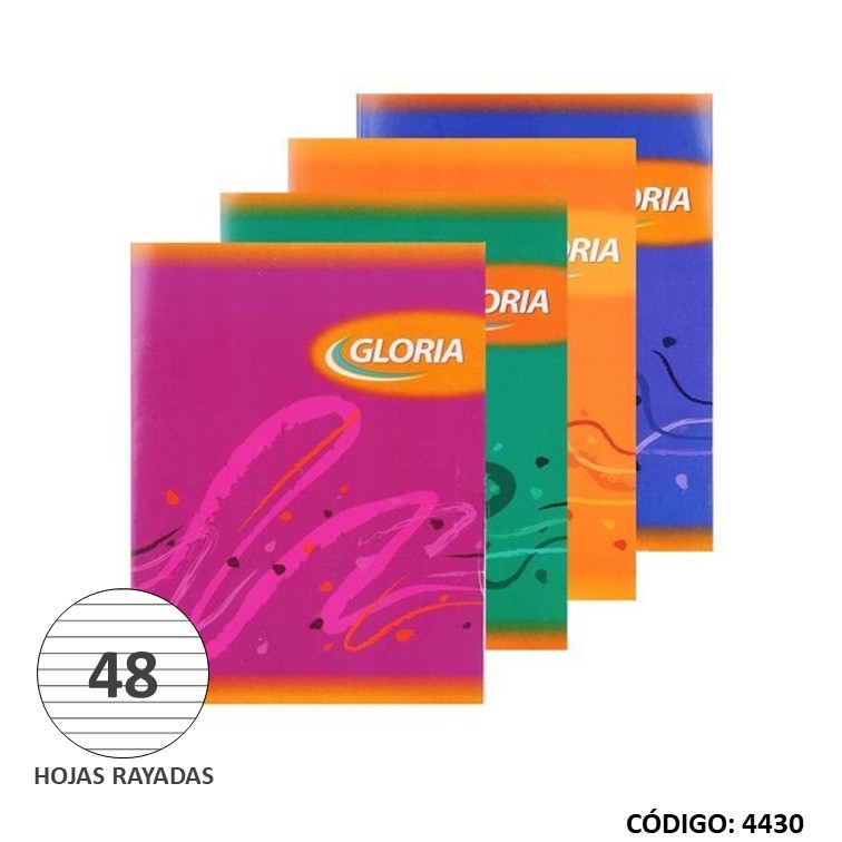 Cuaderno t/b gloria x48h. paq