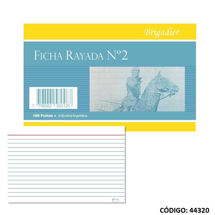 Fichas rayadas n 2 x100 130g