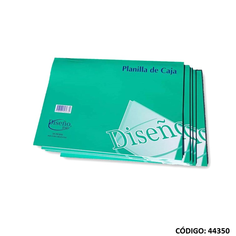 Planilla de caja diseño