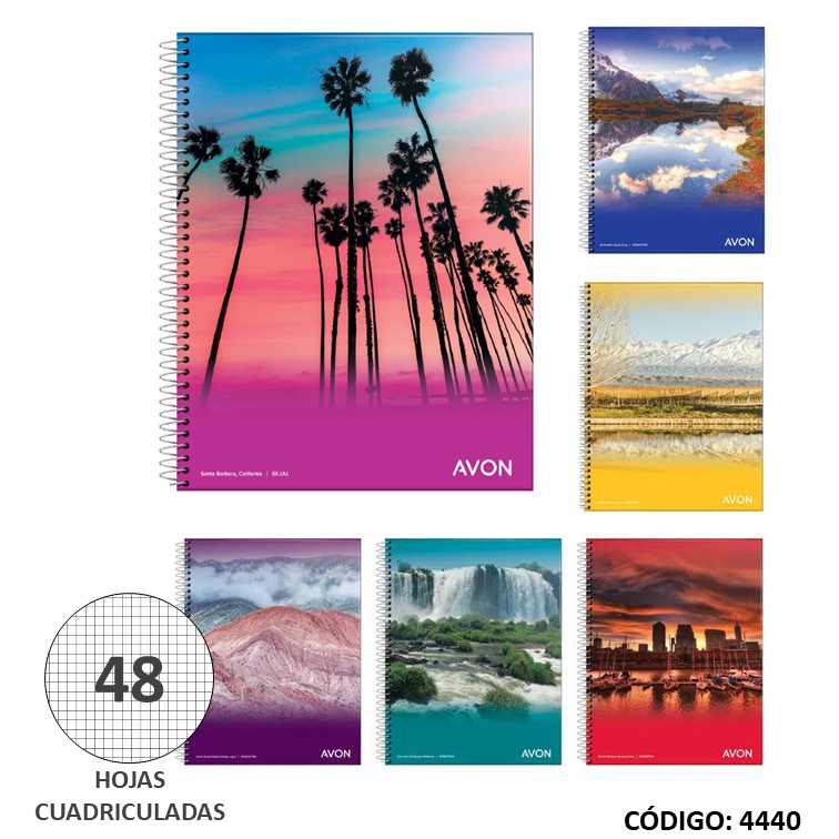 Cuaderno a4 t/b avon x84h