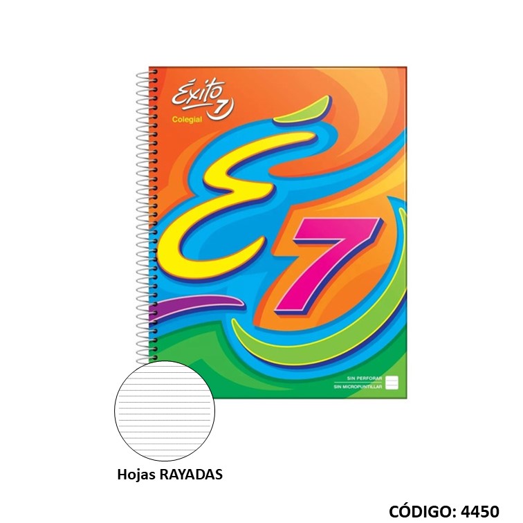 Cuaderno t/e exito 21x27 e7 x60h