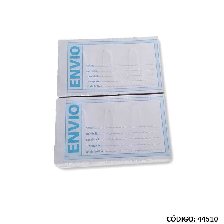 Talon envio x 50h. diseño