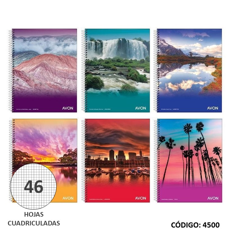 Cuaderno t/e 16x21 avon x46h