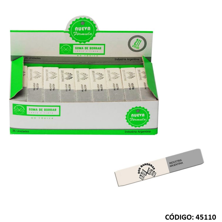 Goma 2 banderas l/tinta 211x36