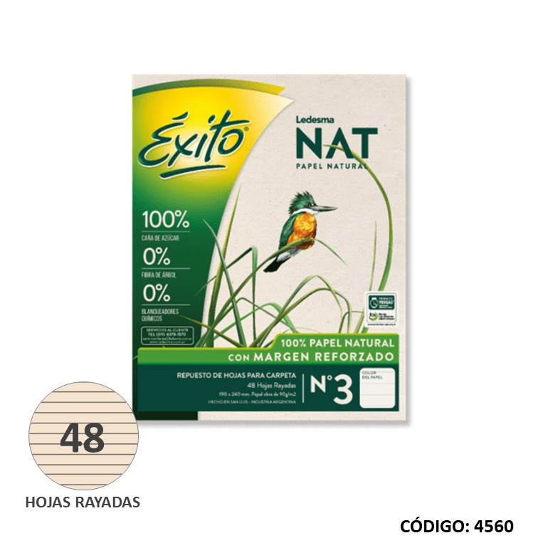 Repuesto n3 exito nat m/r x 48h