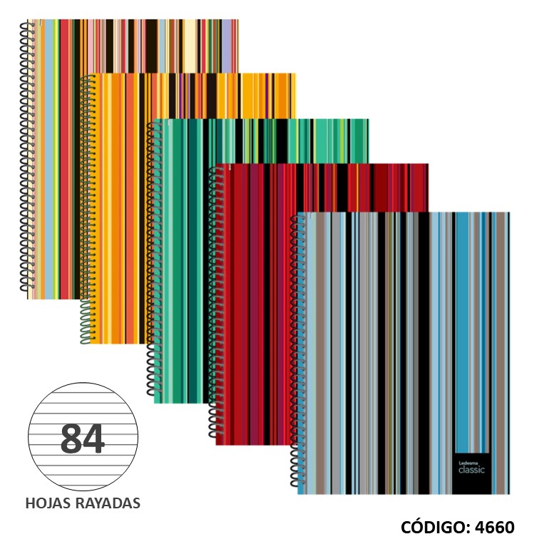 Cuaderno a4 t/d ledesma classic x84h
