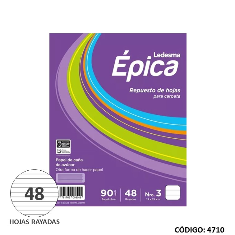 Repuesto n3 epica 90 g x 48h