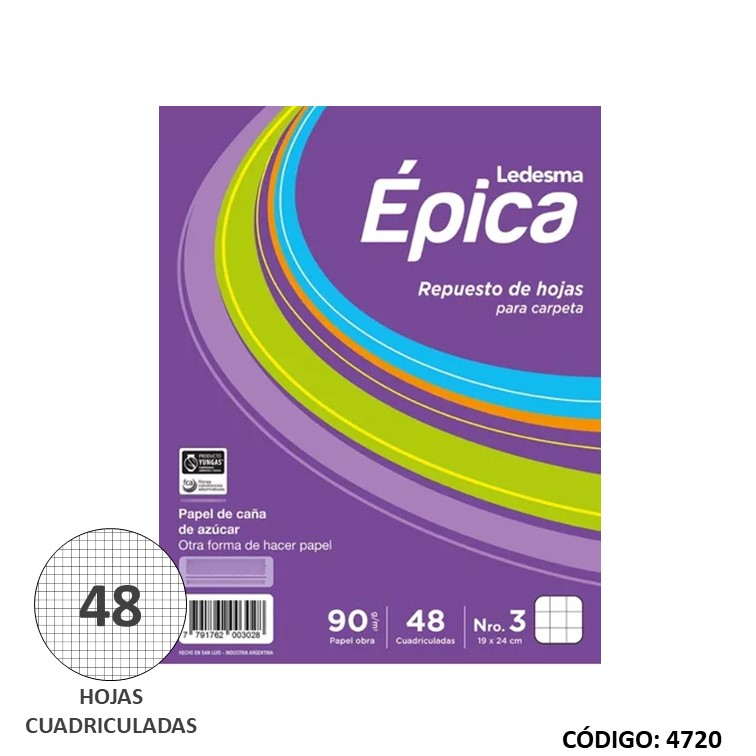 Repuesto n3 epica 90 g x 48h
