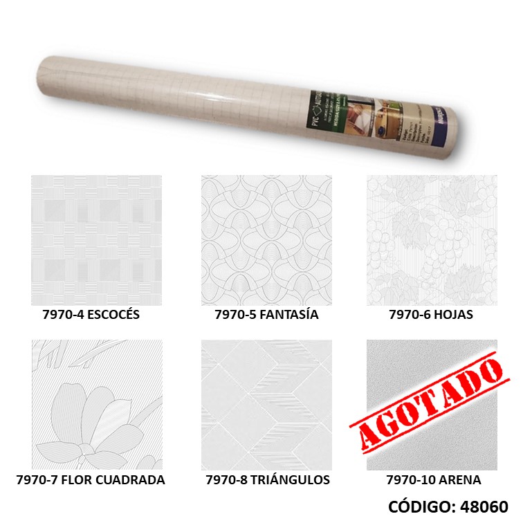 Rollo pvc adhesivo. 10m. translucido