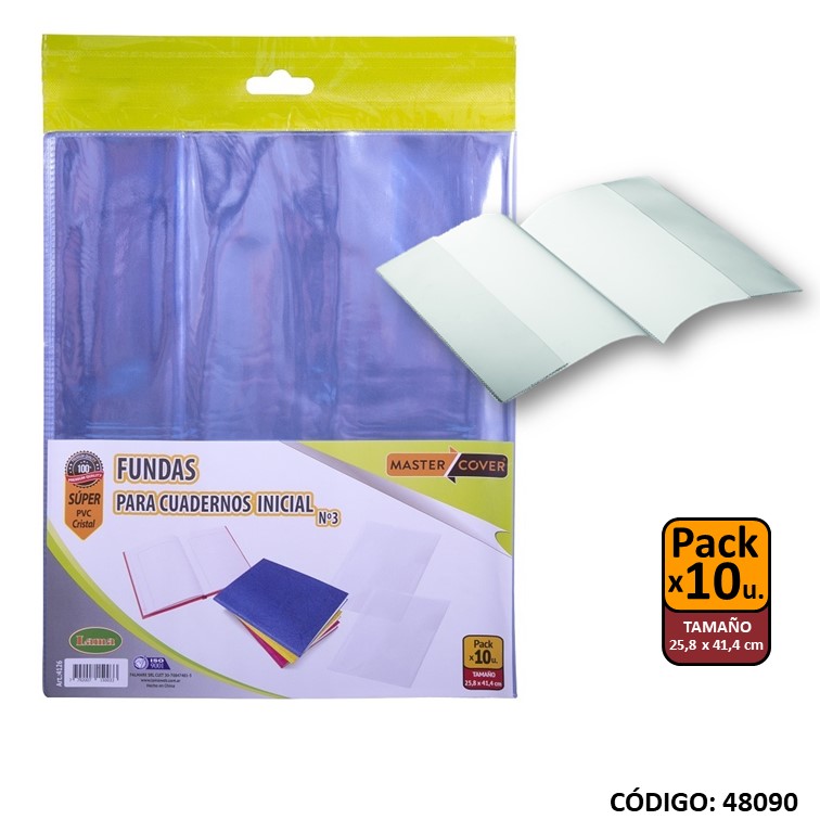 Fundas lama p/cuaderno nº3 exito paq. x10 a