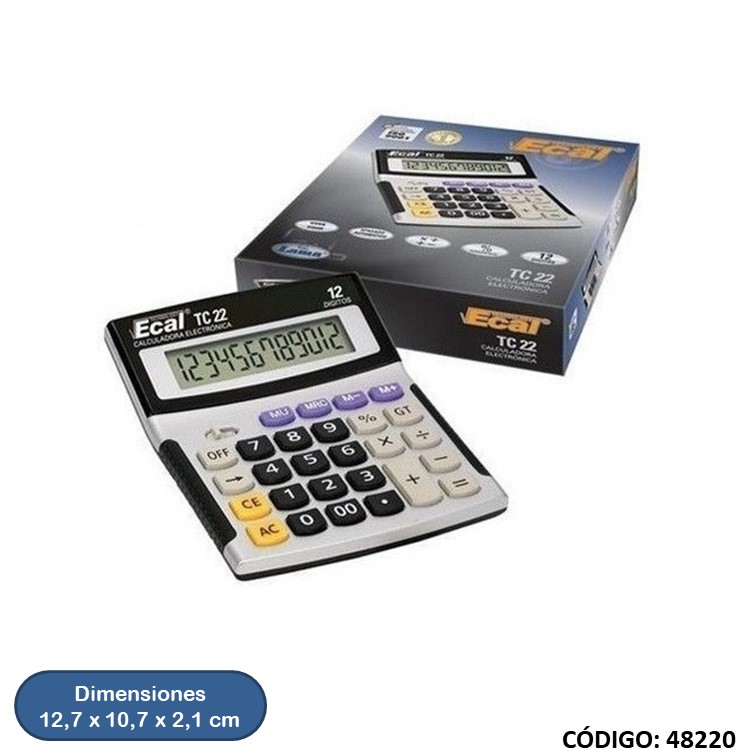 Calculadora ecal tc 22 (12d)