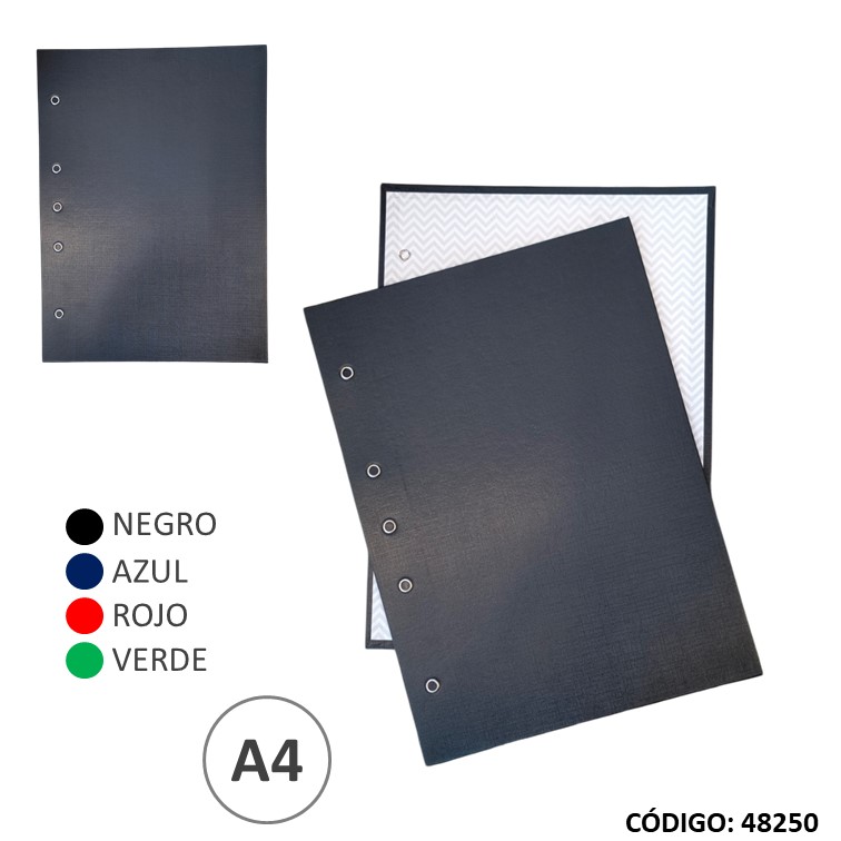 Carpeta a4 cartone 2 tapas color