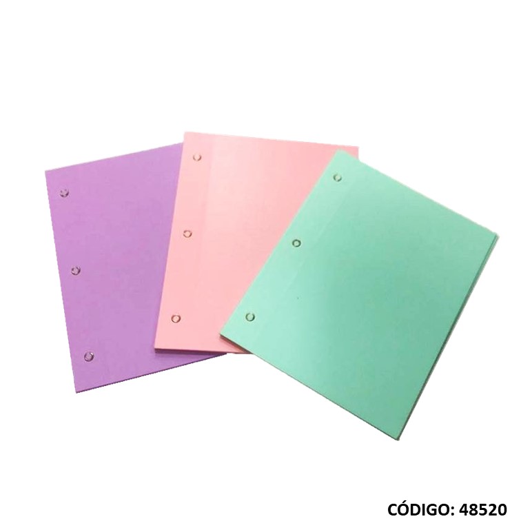 Carpeta n3 pvc lama ""pastel""
