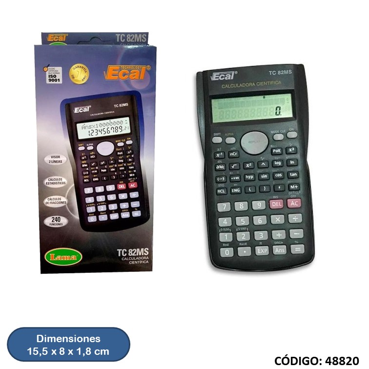 Calculadora cient. ecal tc 82ms