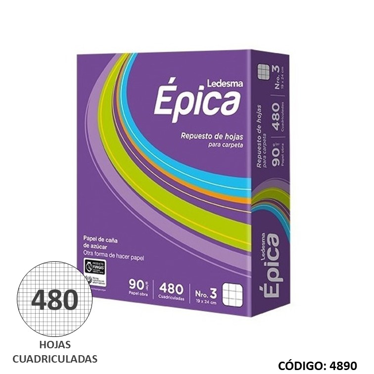 Repuesto n3 epica 90 g x 480h
