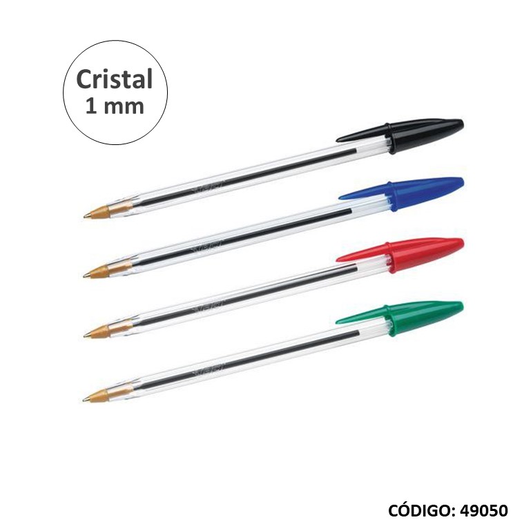 Bolígrafo bic cristal 1.0 x unidad (50/1200) color