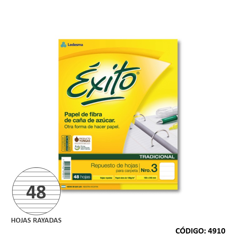 Repuesto n3 exito ecol. x 48h