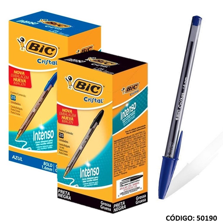 Bolígrafo bic cristal 1.6 (6) color