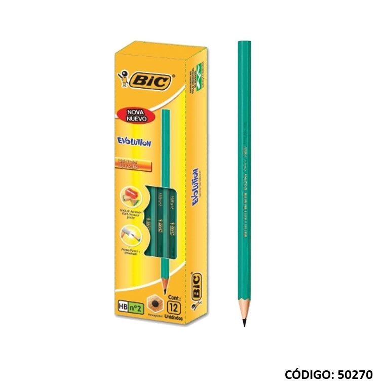 Lapiz grafito bic evolution
