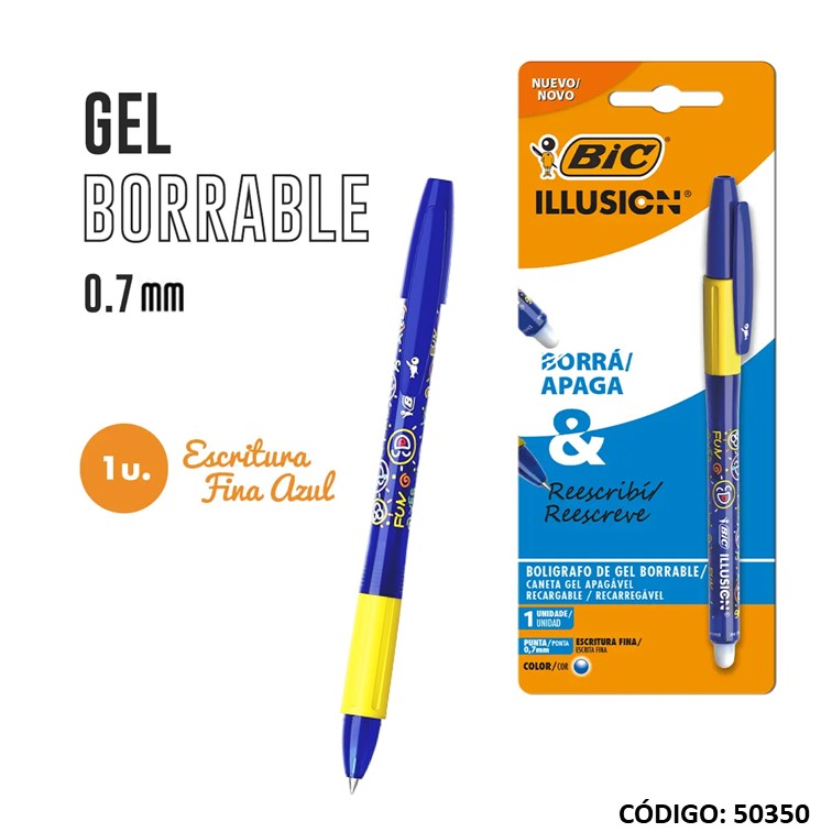 Roller bic illusion borrable blx1