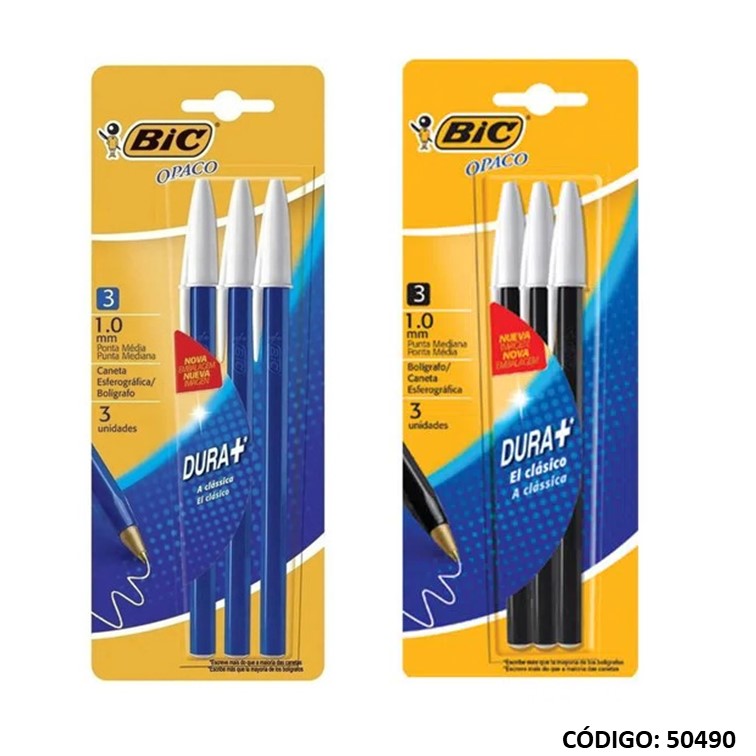 Bolígrafo bic blist. opaco 1.0 a/n