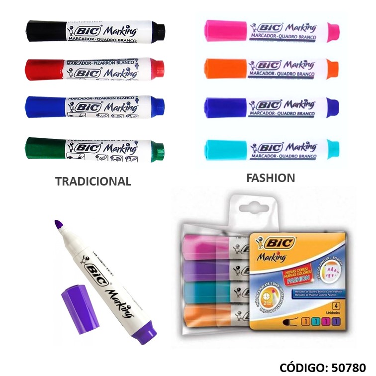 Marcador bic pizarra marking fashion