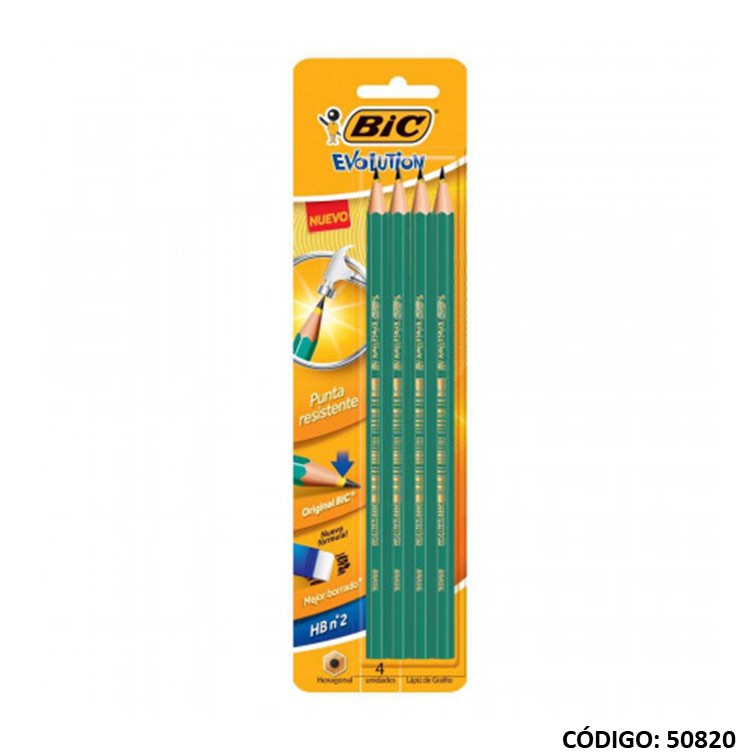 Lapiz grafito bic conte evolution