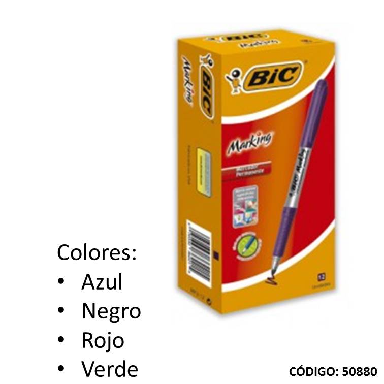 Fibra bic permanente marking grip a/n/v/r