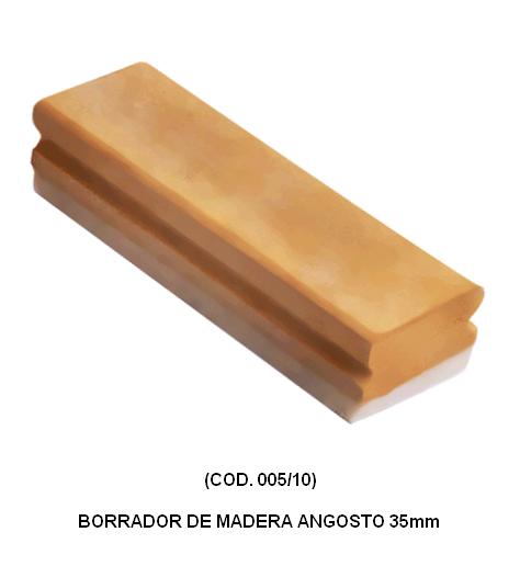 Borrador p/tiza madera chico 35mm