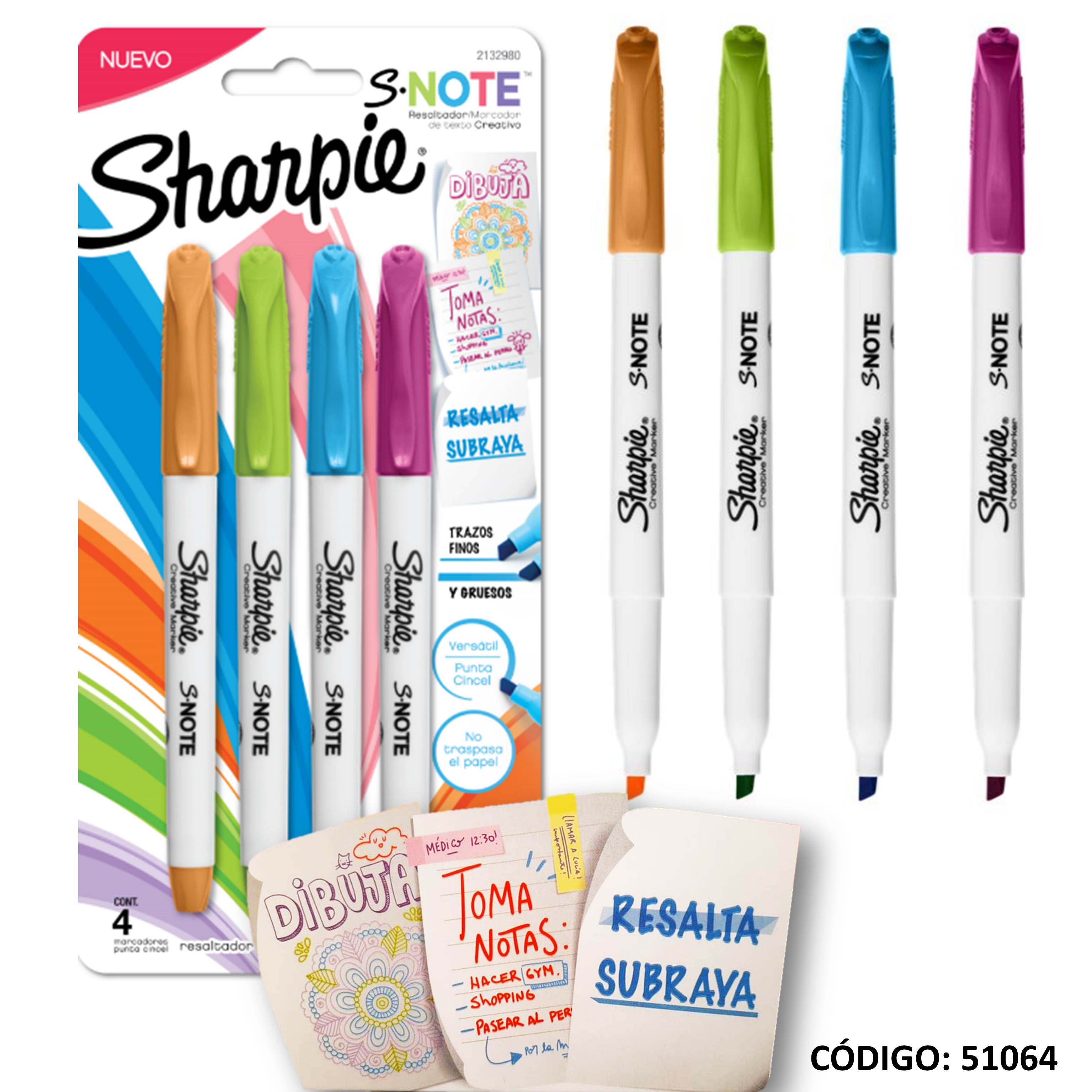 Marcador sharpie snote creative surtido