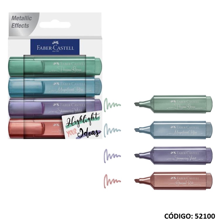 Resaltador faber textliner 46 metal