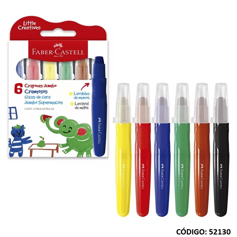 Lapiz/pasta faber jumbo cremosos