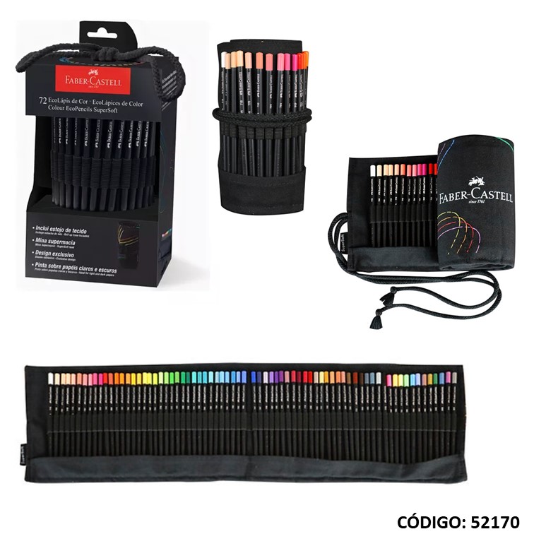 Lapiz/color faber supersoft tela x72 l
