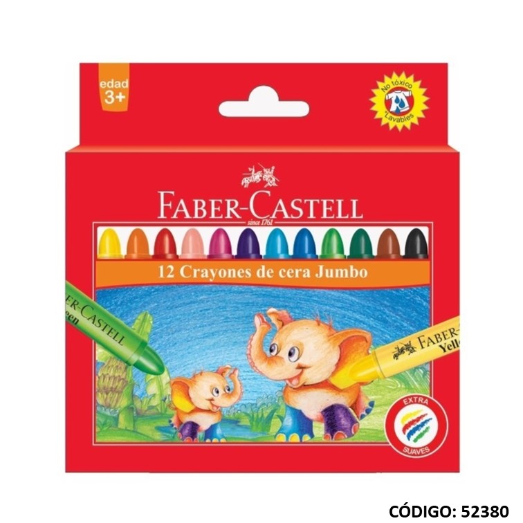 Lapiz/pasta faber jumbo