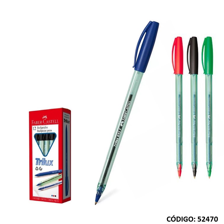 Bolígrafo faber trilux fino 035 color