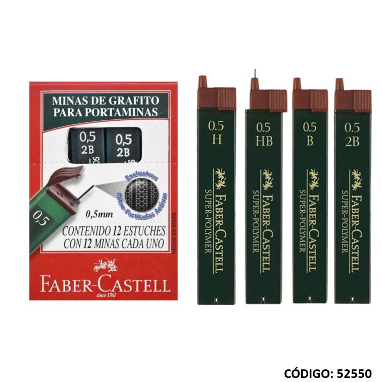 Minas 0.5 faber x12 tubos