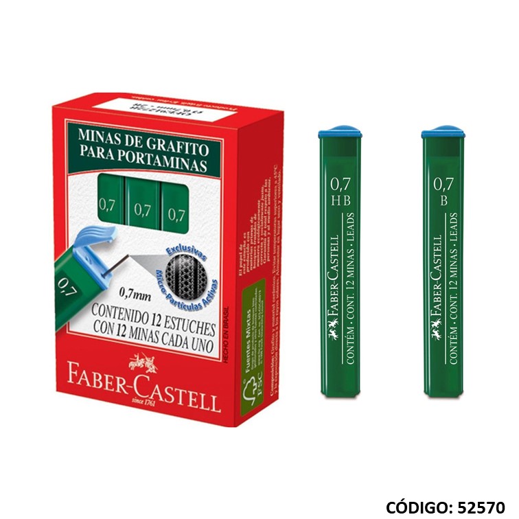 Minas 0.7 faber x12 tubos hb/b/2b