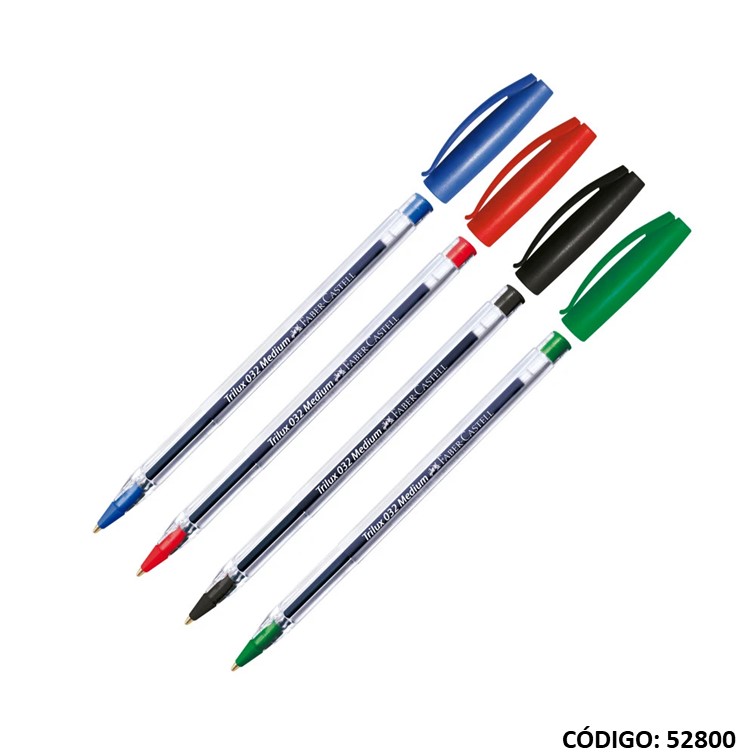 Bolígrafo faber trilux m 032 x unidad (50/1400) colores