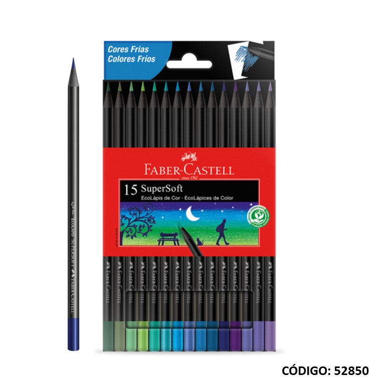 Lapiz/color faber supersoft x15 l frios