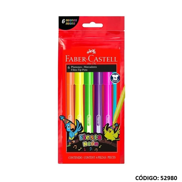 Fibra faber castell fiesta neon