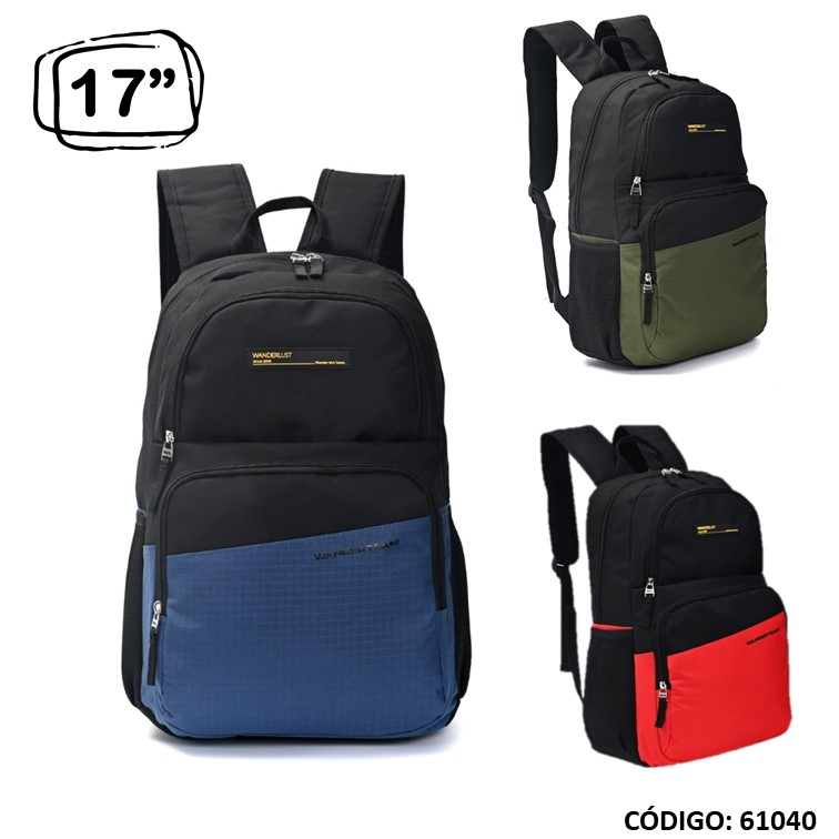 Mochila wanderlust 17"" 34849/50/51