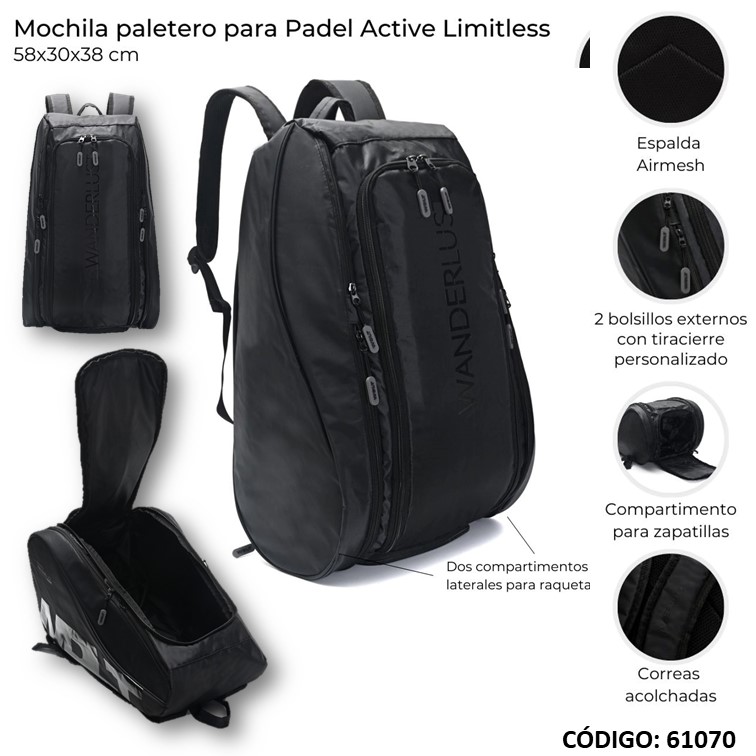 Mochila paletero wanderlust padel active