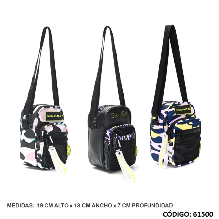Bolso bandolera portacel. skora 36205/6/7