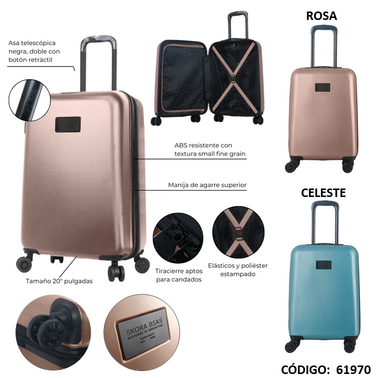 Valija carry on skora 20"" bsas 36394/5